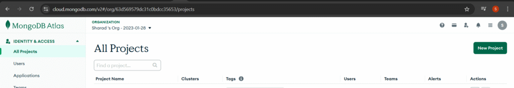 Finding the MongoDB URI: complete crud application  with node express and mongodb
