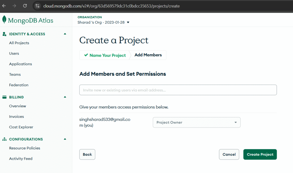 Finding the MongoDB URI: complete crud application  with node express and mongodb
