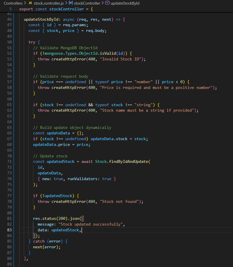stock.controller.js: complete crud application  with node express and mongodb
