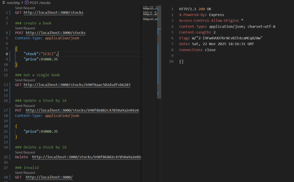 Testing APIs with REST Client in Visual Studio Code